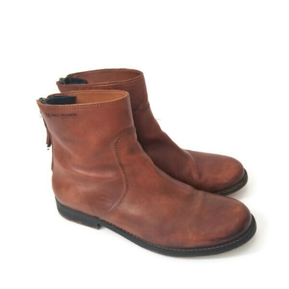 Hugo Boss boots cognac leather sz 38